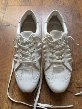 Tory Sport White Leather Athletic Sneakers Size 9